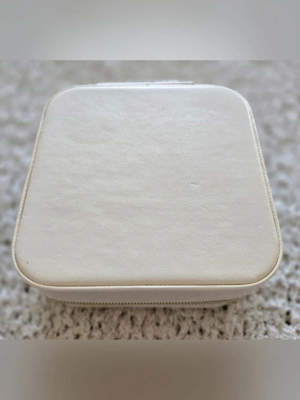 Monogram M Small Jewelry Travel Case - Blush Pink with Gold